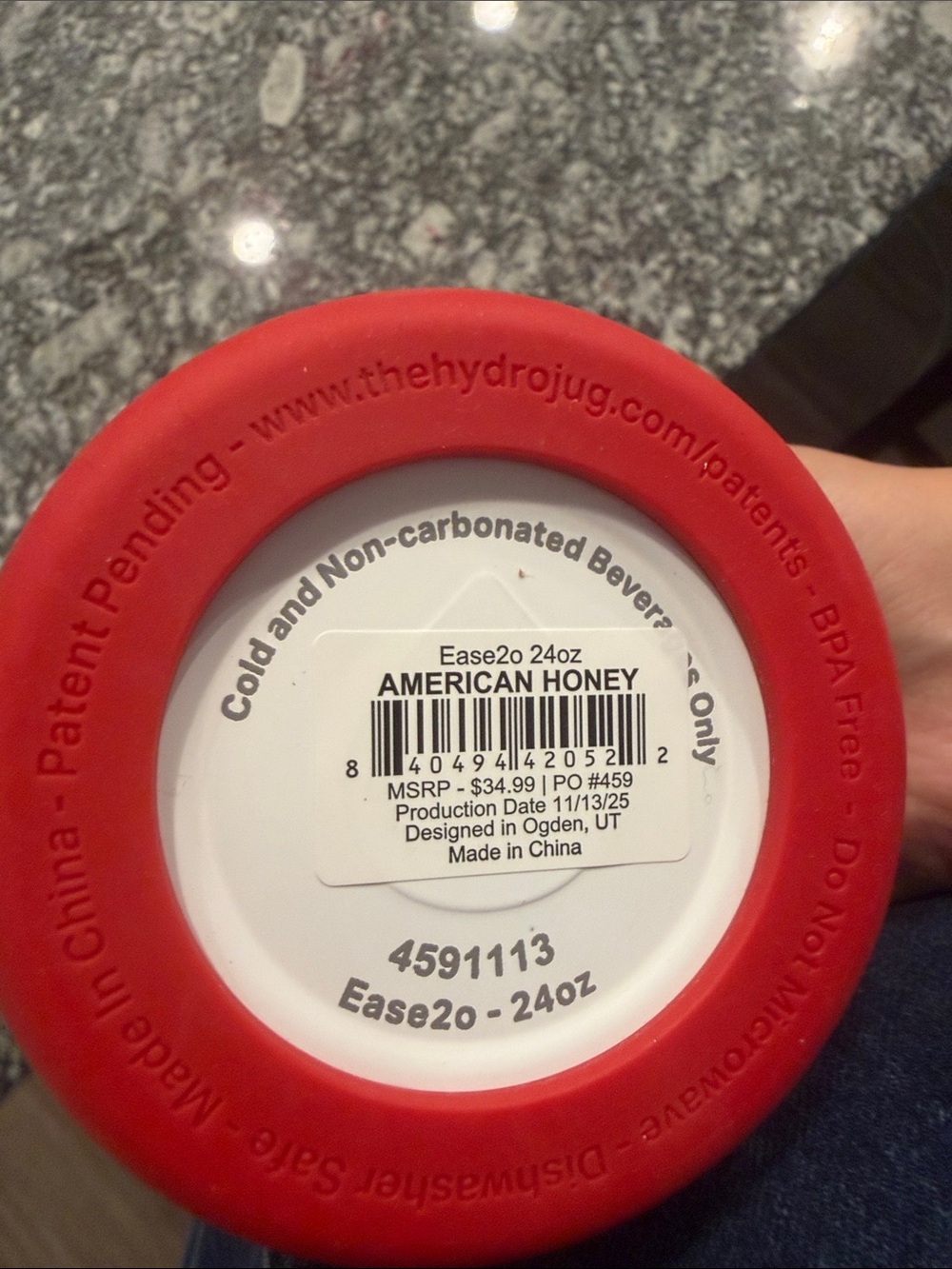 HYDROJUG Ease2o 24oz “American Honey” - Picture 2 of 4